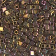 Cubes Miyuki 3mm SB3-462 - Gold Iris Metallic x10g