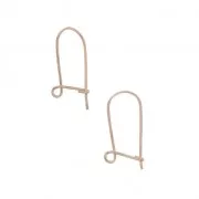 Metal earrings 17 mm Rose Gold Tone x2