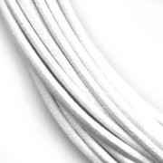 Leather cord 1mm White x 2.95m
