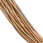 Leather cord 1mm Metallic Bronze x 2.95m