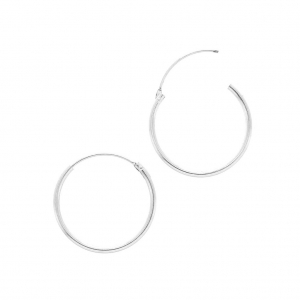 Mini brass Earring hoop 12 mm for DIY jewels creation Fine silver plating x2