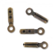 Mini End clip 0,6 mm bronze tone x10|raw }}