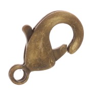 Lobster claw clasp 10mm Bronze tone x10