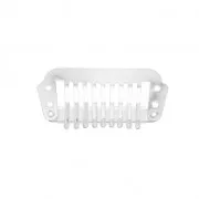 304 Stainless Steel Brass barrette comb clip - to decorate - 32x17 mm x1