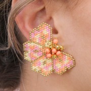 Pad earstuds 10 mm for DIY jewelery creation fine Gold plated x2