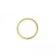 Mounting rond element for beadweaving DIY 12 mm Gold Tone x1