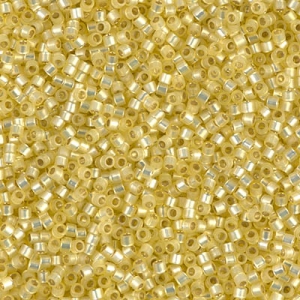 Miyuki Delica 11/0 DB0623 - Dyed Jonquil Silverlined Alabaster x8g