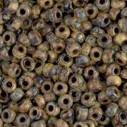 Miyuki Seed beads 6/0 4517 - Opaque Brown Picasso x8g|raw }}