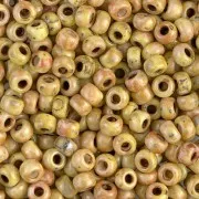 Miyuki Seed beads 6/0 4512 - Opaque Yellow Picasso x8g