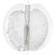 Grand Silver foil puck 35mm Crystal x1