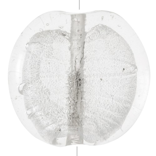 Grand Silver foil puck 35mm Crystal x1