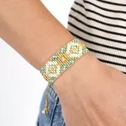 925 Sterling Silver Pendant 7 mm faceted gemstone Gold Plated Labradorite x1