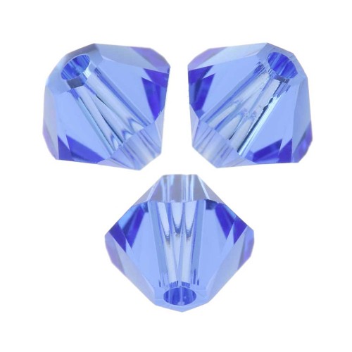 PureCrystal - 5328 Crystal Bicones 2.5mm Sapphire x50