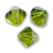 PureCrystal - 5328 Crystal Bicones 2.5mm Olivine x50
