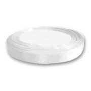 Satin ribbon  10mm White x 20m