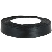 Satin ribbon  15mm Black x 20m|raw }}