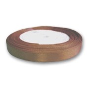 Satin ribbon 10mm Brown x 20m