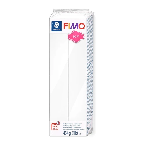 Fimo Soft Polymer Clay 454gr White (nr 0) x1