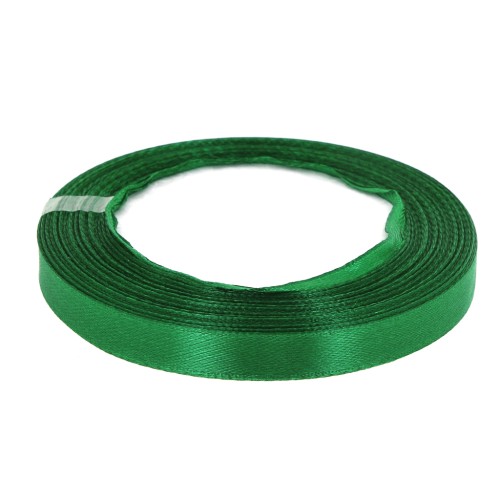 Satin ribbon 10mm Green x 20m