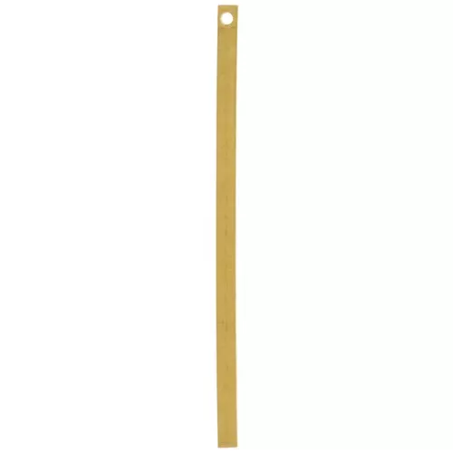 Rectangular pendant 45x2 mm in raw brass for DIY jewelry creation x1