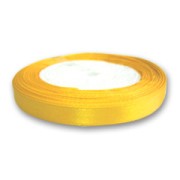 Satin ribbon 10mm Yellow x 20m