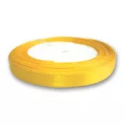 Satin ribbon 10mm Yellow x 20m