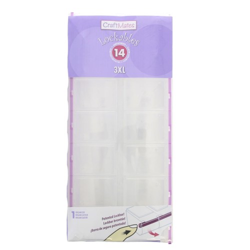 Craft Mates 14-compartment locking caddies 3XL x1