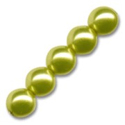 Pearly beads 10mm Olivine x20