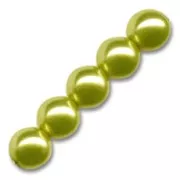 Pearly beads 10mm Olivine x20
