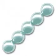 Pearly beads 10mm Light Blue x20