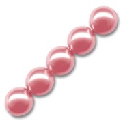 Pearly beads 8mm Antique Rose x25|raw }}