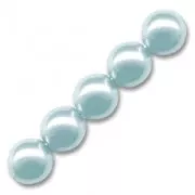 Pearly beads 8mm Light Blue x25