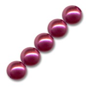 Pearly beads 8mm Red x25|raw }}