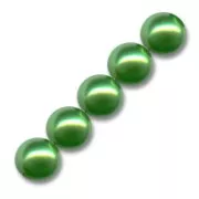 Pearly beads 8mm Green x25