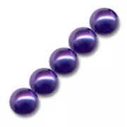 Pearly beads 8mm Dark Purple x25