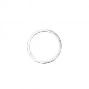 Mounting round element for DIY beadweaving 12 mm Silver Tone x1