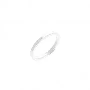 Mounting round element for DIY beadweaving 12 mm Silver Tone x1