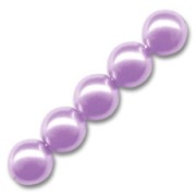 Pearly beads 6mm Mauve x50|raw }}