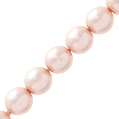 Pearly beads 6mm Light Rose x50