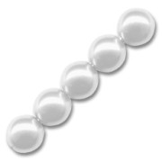 Pearly beads 4mm White x100|raw }}