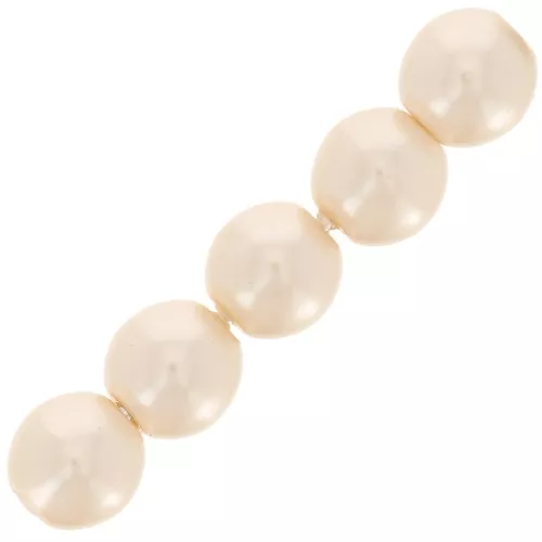 Pearly beads 4mm Cream x100