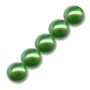 Pearly beads 4mm Green x100