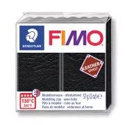 Fimo Polymer Clay leather effect 57gr Black (n°909)