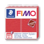 Fimo Polymer Clay leather effect 57gr Red (n°249)|raw }}