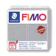 Fimo Polymer Clay leather effect 57gr Light Grey (n°809)