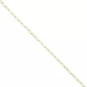 Rectangular striated 2.5 mm mesh chain Gold Tone x50 cm