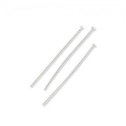 Head pin 25x0.7mm soft silver color x50|raw }}