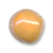 Ceramics bead 12mm Iridescent Orange|raw }}