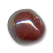 Ceramics bead 12mm Iridescent Petrol
