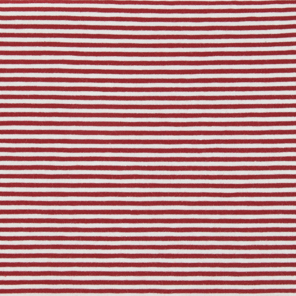 red and white striped jersey fabric